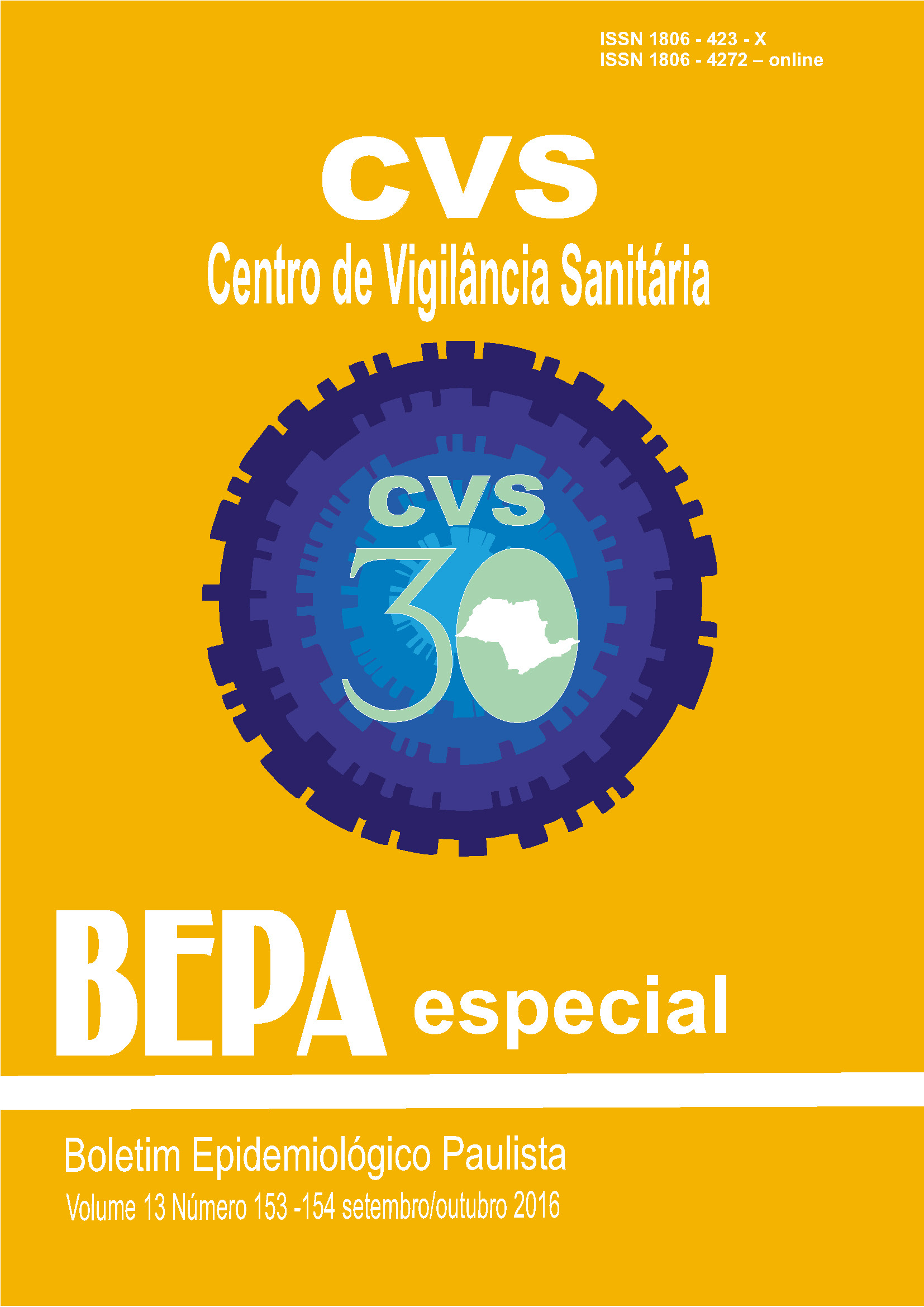 					Visualizar v. 13 n. 153/154 (2016): Especial de 30 anos do Centro de Vigilância Sanitária (CVS)
				