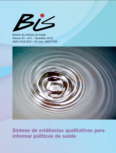 					Visualizar v. 20 n. 2 (2019): Síntese de evidências qualitativas para informar políticas de saúde
				